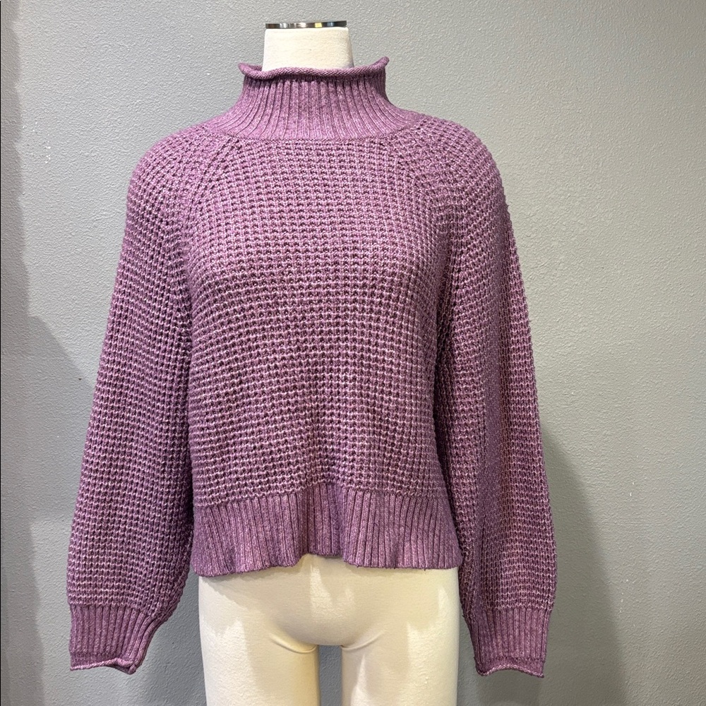 American Eagle Outfitters Lavender Cowl turtle Neck Sweater